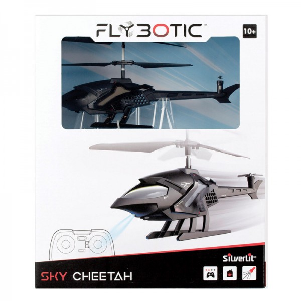 Silverlit Flybotic Sky Cheetah Τηλεκατευθυνόμενο Ελικόπτερο μαύρο 10+ ετών